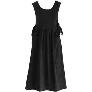 Premium Plus Size Apron with Pockets Adjustable Waistline Bib Apron,Soft Cotton